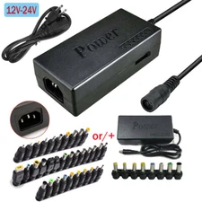 Universal Laptop Power Supply Charger AC To DC 12V/15V/16V/18V/19V/24V Adapter