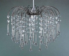 MODERN ACRYLIC & K9 CRYSTAL CEILING CHANDELIER PENDANT LIGHT HANGING LAMP SHADES