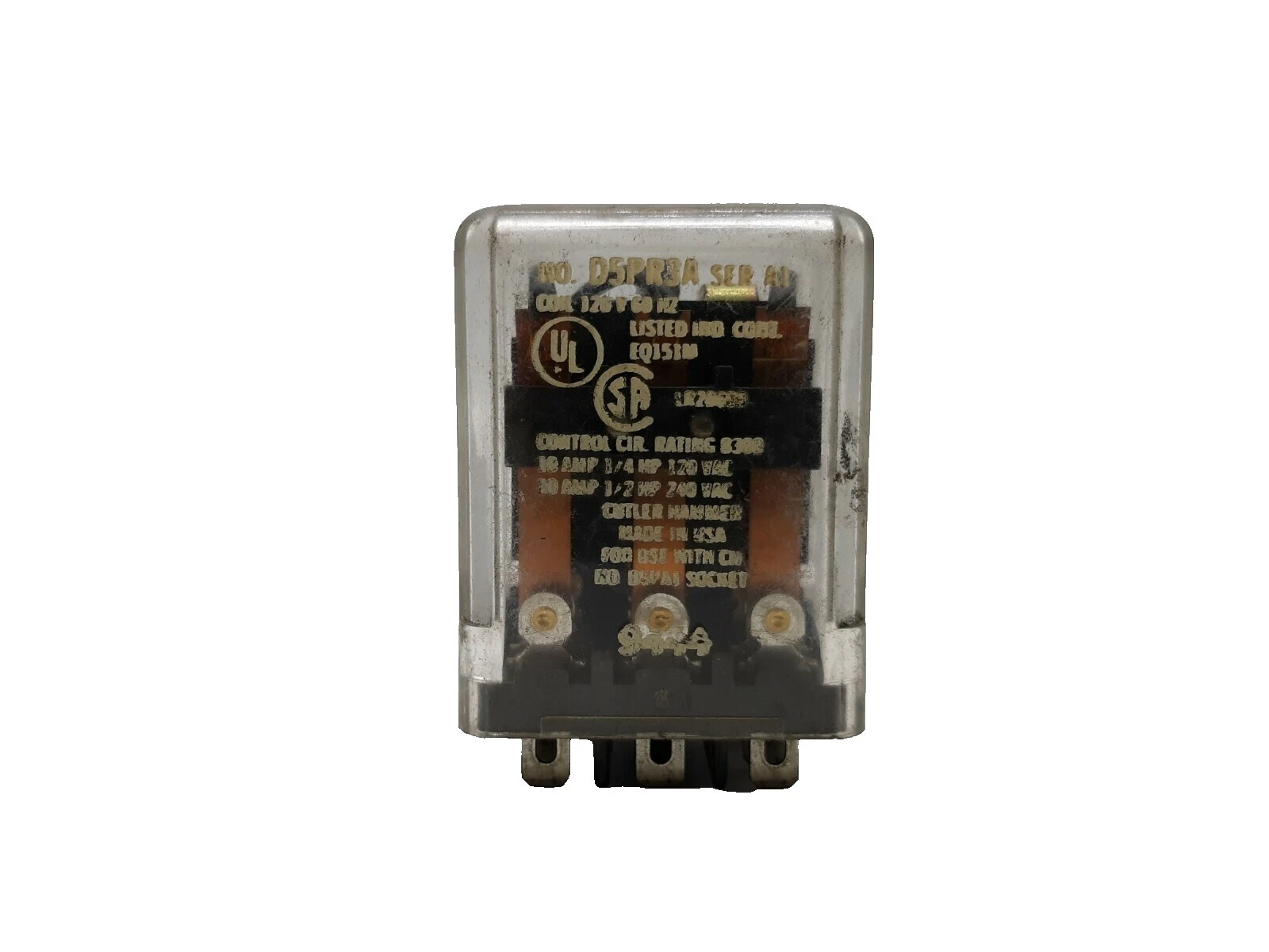 Реле для промышленной автоматизации Cutler-Hammer 11-Pin штифты