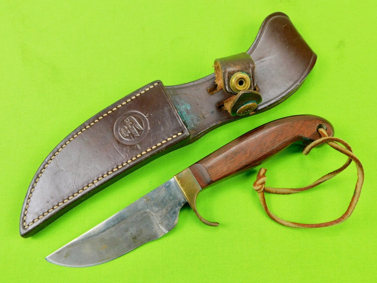 Vintage US Olsen OK Bowie Hunting Knife w/ Sheath | eBay