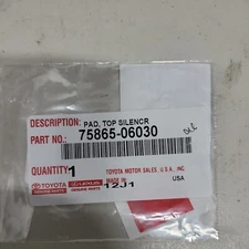 Lexus ES300 ES350 19-21 Rocker Molding Pad, Top Silencer 75865-06030 OEM Genuine