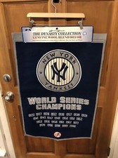 Vintage New York Yankees World Series Champions Dynasty Genuine Wool Banner 2000