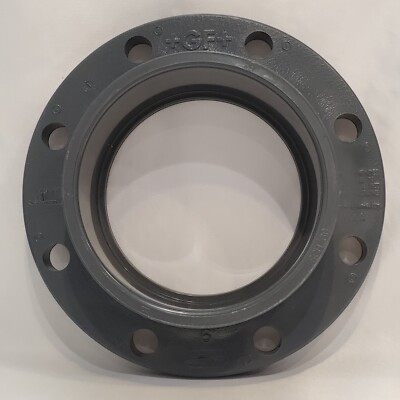 +GF+ Georg Fischer 6'' PVCI 150 PSI NSF-PW F1970 8 Bolt Flange Sch 80