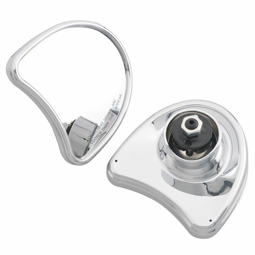 For Harley Touring 96-13 Batwing Inner Fairing Mount Side Rear Mirrors Chrome - Picture 3 of 12
