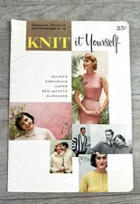 Vintage 1957 American Thread Co Star Knitting Book 136 Knit it Yourself U S A