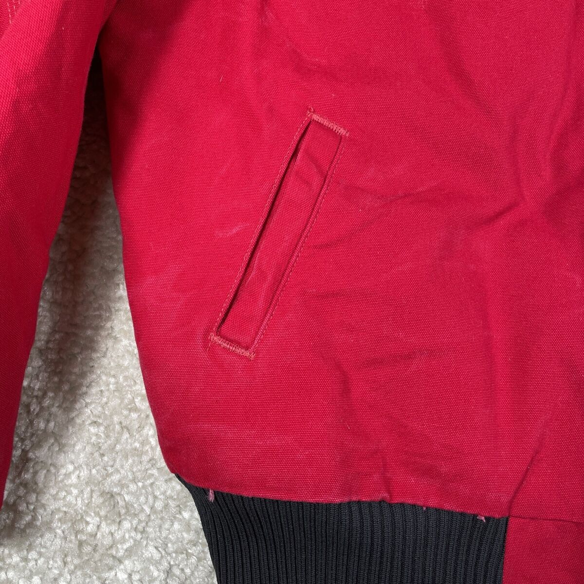 Vintage Carhartt Jacket Men 2XL J13 Red Quilt Lined Canvas Vintage Carhartt Jacket Men 2XL J13 Red Quilt Lined Canvas