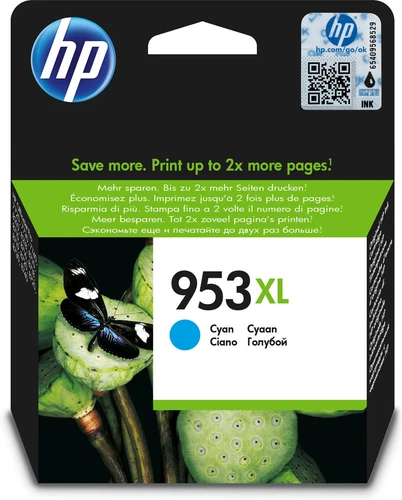 HP 953XL Cyan Cartouche d'Encre - F6U16AE