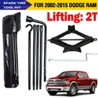 Scissor Jack 2 Tonne Spare Tire Lug Wrench Tool Kit For Dodge Ram 1500 2002-2015