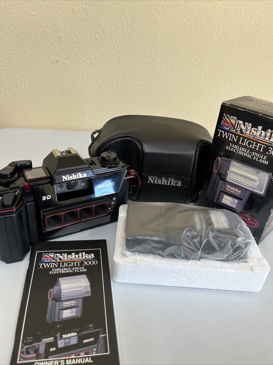 Nishika N8000 3DカメラとTwin Light 3010 N8000 Nishika Light