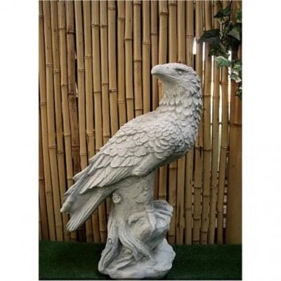 ADLER aus STEINGUSS FROSTFEST für GARTEN u. TEICH TIERFIGUR SKULPTUR NEU PO-133 - Bild 1 von 3