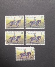 1986 $1  Horse stamps, finely used