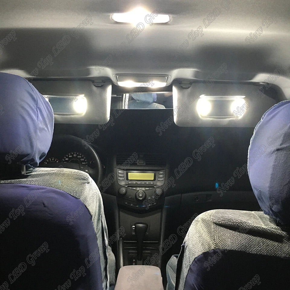 Paquete interior de luces LED blancas CANBUS + luces de marcha atrás para Acura TL 2004-2008 Foto 4 de 4