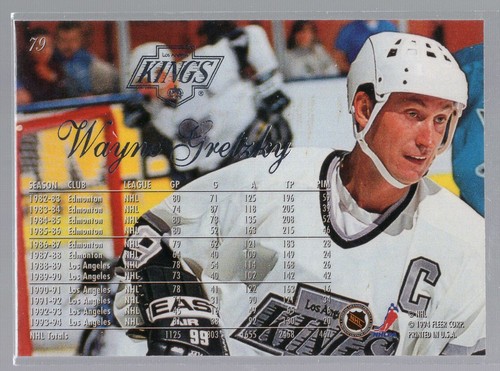 * WAYNE GRETZKY - 1994-95 Flair #79 - Picture 2 of 2