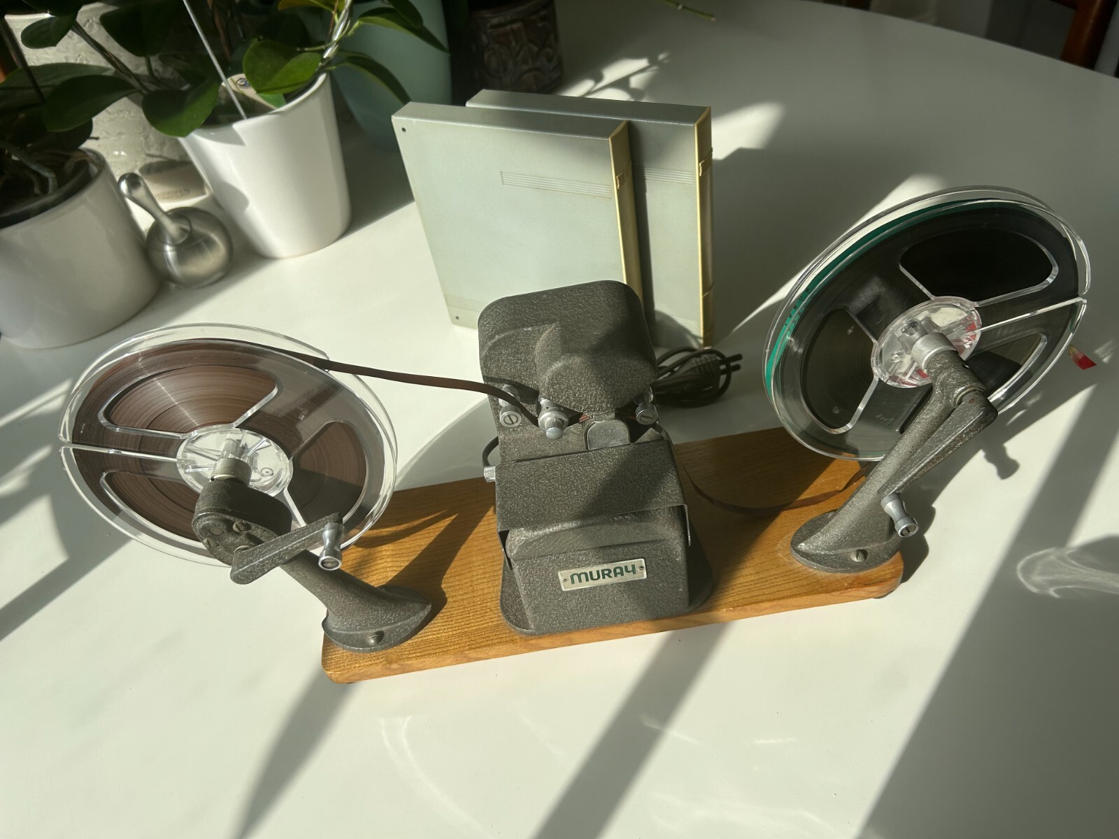 VintageMURAYFilmEditorViewer–8mmEditingStationwith2DecorativeReels–