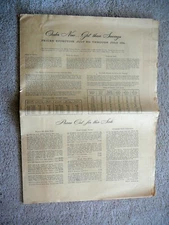 MONTGOMERY WARDS Vintage 1949 NEWSPRINT STYLE SUMMER SALE CATALOG - 8 PAGES GD 