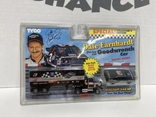 TYCO Nascar Dale Earnhardt Sr #3 Electric Race Car & Hauler Slot Car Set