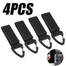 4Pcs Tactical Key Chain Holder Heavy Duty Carabiner Molle Keychain EDC Clip Belt