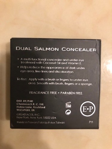 EVE PEARL Dual Salmon Concealer Full Coverage Under Eye Concealer Smooth Skin - Picture 2 of 3