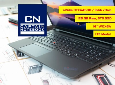 128GB RAM: Lenovo Thinkpad P16 NVIDIA 8TB RTX A4500 i7-12850HX 16