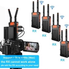 250m Wireless HDMI Extender Video Transmitter Receiver for Camera Battery PC TV