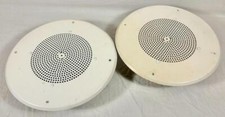2 - 1 Pair Vintage Valcom 8" Ceiling Speakers Model V-1020c Tested / Working