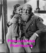 NATALIE WOOD EDMUND GWENN 8x10 Lab Photo "Miracle on 34th Street" Sweet Portrait