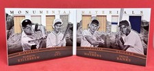 2017 PANINI NATIONAL TREASURES #MM-4 KILLEBREW-MATHEWS-OTT-BANKS.  H.O.F. 49/49