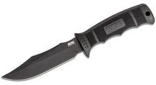 SOG Seal Pup Elite Fixed Knife 4.5" AUS-8 Steel Blade Black Nylon Sheath E37SN