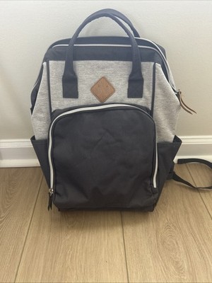 Baby Boom Gear Access Gray Backpack Diaper Bag