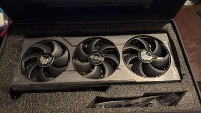 FOR PARTS) Asus RTX 4090 Tuf Gaming GPU (No Core & VRAM) With Box