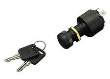 Sea Dog 420375-1 Four Position Ignition Switch, Long Shaft / 4 Screws