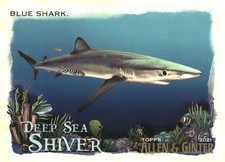 Blue Shark 2021 Topps Allen & Ginter #DSS-5 Deep Sea Shiver