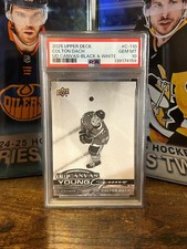 2025-26 UD COLTON DACH YOUNG GUNS BLACK & WHITE CANVAS #C-110 PSA 10 *POP 5