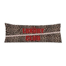 Trendy Red Cheetah Print Body Pillow Cover 20x54, Luxury Home Decor, Cheetah