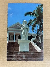 Postcard Bahamas Nassau Explorer Christopher Columbus Statue Government House