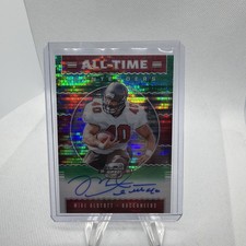 2020 Contenders Optic Mike Alstott Green Pulsar All Time Contenders Auto /27