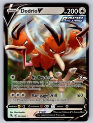 Dodrio V 201/264 Sword & Shield Fusion Strike Ultra Rare Holo