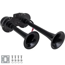 Train Horn Kit Universal Electric Car Horns Dual Trumpet 130dB Super Loud Air...