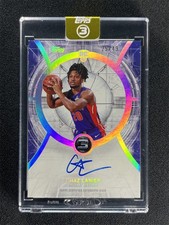 2025-26 Topps Three 3 Basketball Chaz Lanier #RA-CL RC Rookie Auto Pistons /49