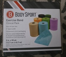 Body Sport Clinical Pack 50-Yard Roll Heavy Resistance Exercise Band Green