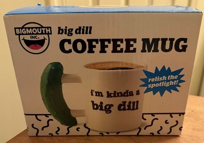 BigMouth Inc Large Pickle Mug ''I'm Kinda A Big Dill'' Great Gift Idea