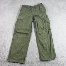 70s OG107 Poplin Wind Resistant Military Trousers Size Small