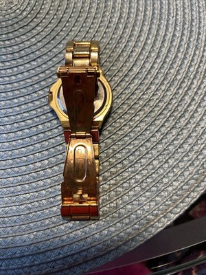 Scoop Brand Rose Gold Tone Watch Double Row Pave Crystals 