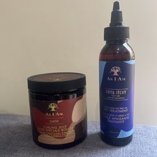 Image of As I Am Curling Jelly for Coils and Curls 227g & As I Am Dry&Itchy Oil Treatment