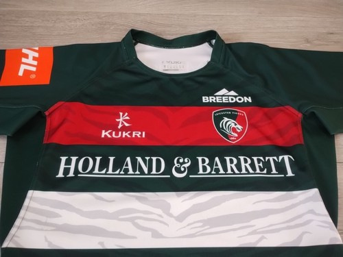 Leicester Tigers Rugby Home Shirt 2018/2019 - Kukri XL Pro Player Jersey Top G3C - Picture 2 of 11
