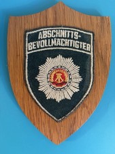 DDR Abschnittsbevollm&auml;chtigter Patch Abzeichen Deutschland vintage