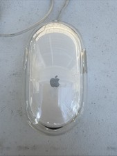 Apple White/Clear USB-Wired Pro Mouse M5769 Optical Mouse - Works Great 
