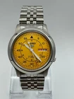 Vintage Seiko 5 7S26 Automatic Yellow Dial Men’s Watch Day Date Japan