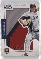 2015 Panini USA Baseball Jumbo Jerseys Prime 8/15 Colton Bowman #2 sb0