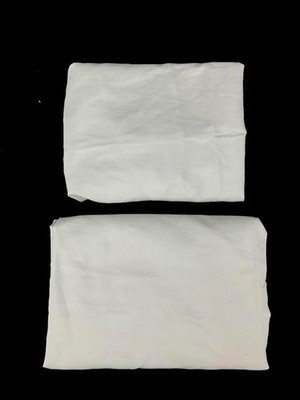 Set of 2 Registry Cotton Polyester Solid White King Size Pillowcases Cover Shams